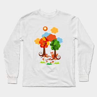 Fall Fox Long Sleeve T-Shirt